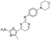 5-[2,5-Dihydro-2-[[4-(4-morpholinyl)phenyl]imino]-4-pyrimidinyl]-4-methyl-2-thiazolamine Structure,1059105-22-4Structure