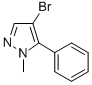 4-Bromo-1-methyl-5-phenyl-1H-pyrazole Structure,105994-77-2Structure