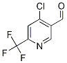 4-Chloro-6-(trifluoromethyl)nicotinaldehyde Structure,1060807-48-8Structure