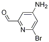 4-Amino-6-bromo-pyridine-2-carbaldehyde Structure,1060809-66-6Structure