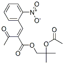 2-(2-Nitrobenzylidene)-3-oxobutanoic acid, 2-acetoxy-2-methylpropyl ester Structure,106685-67-0Structure