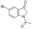 1-Acetyl-5-bromoindolin-3-one Structure,106698-07-1Structure