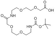 Boc-8-amino-3,6-dioxaoctanoyl-8-amino-3,6-dioxaoctanoic acid Structure,1069067-08-8Structure