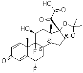 氟輕松-21-羧酸結(jié)構(gòu)式_106931-78-6結(jié)構(gòu)式