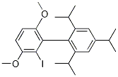 2-碘-3,6-二甲氧基-2,4,6-三異丙基聯(lián)苯結(jié)構(gòu)式_1070663-76-1結(jié)構(gòu)式