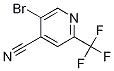 5-Bromo-2-(trifluoromethyl)isonicotinonitrile Structure,1070892-04-4Structure