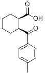 Cis-2-(4-Methylbenzoyl)-1-cyclohexanecarboxylic acid Structure,107147-13-7Structure