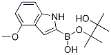 4-Methoxy-1H-indole-2-boronic acid pinacol ester Structure,1072811-21-2Structure