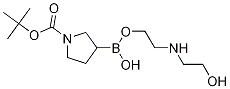 1-(Tert-Butoxycarbonyl)pyrrolidine-3-boronic acid diethanolamine ester Structure,1072944-29-6Structure