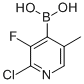 Boronic acid, B-(2-chloro-3-fluoro-5-methyl-4-pyridinyl)- Structure,1072952-39-6Structure