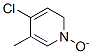 4-Chloro-3-methyl-1-oxido-pyridine Structure,1073-34-3Structure