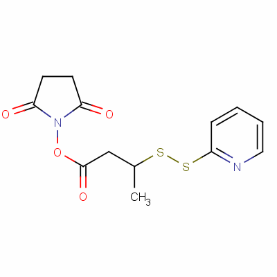 2,5-Dioxopyrrolidin-1-yl 3-(pyridin-2-yldisulfanyl)butanoate Structure,107348-47-0Structure