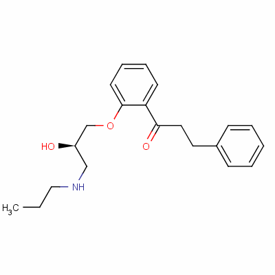 1-[2-[(2R)-2-Hydroxy-3-Propylaminopropoxy]Phenyl]-3-Phenylpropan-1-One Structure,107381-31-7Structure