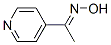 (Z)-1-(pyridin-4-yl)ethanone oxime Structure,107445-21-6Structure