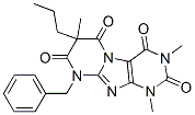 Pyrimido[2,1-f]purine-2,4,6,8(1h,3h,7h,9h)-tetrone, 1,3,7-trimethyl-9-(phenylmethyl)-7-propyl- Structure,107569-05-1Structure