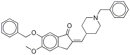 1-Benzyl-4-[(6-benzyloxy-5-methoxy-1-indanone)-2-ylidenyl]methylpiperidine Structure,1076198-90-7Structure