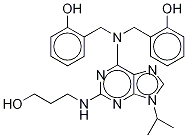 6-[N,n-di(2-hydroxybenzyl)amino]-2-[(3-hydroxypropyl)amino]-9-isopropylpurine Structure,1076200-04-8Structure