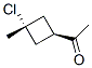 Ethanone, 1-(3-chloro-3-methylcyclobutyl)-, cis-(9ci) Structure,107693-41-4Structure