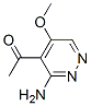 Ethanone, 1-(3-amino-5-methoxy-4-pyridazinyl)-(9ci) Structure,107890-47-1Structure