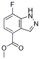 1H-indazole-4-carboxylic acid,7-fluoro-,methyl ester Structure,1079993-19-3Structure