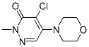 4-Chloro-2-methyl-5-morpholinopyridazin-3(2h)-one Structure,1080-85-9Structure