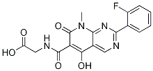 N-[[2-(2-fluorophenyl)-7,8-dihydro-5-hydroxy-8-methyl-7-oxopyrido[2,3-d]pyrimidin-6-yl]carbonyl]glycine Structure,1080644-24-1Structure