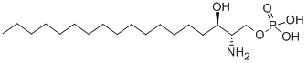 (2S,3R)-2-氨基-3-羥基十八烷基二氫磷酸酯結(jié)構(gòu)式_108126-32-5結(jié)構(gòu)式