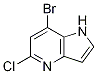 1H-Pyrrolo[3,2-b]pyridine, 7-bromo-5-chloro- Structure,1082040-90-1Structure