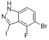 5-Bromo-4-fluoro-3-iodo-1h-indazole Structure,1082041-88-0Structure