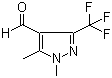 1,5-Dimethyl-3-(trifluoromethyl)-1h-pyrazole-4-carbaldehyde Structure,1082065-80-2Structure