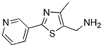 (4-Methyl-2-(pyridin-3-yl)thiazol-5-yl)methanamine Structure,1082141-24-9Structure