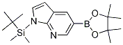 1-(叔丁基二甲基甲硅烷基)-5-(4,4,5,5-四甲基-1,3,2-二噁硼烷-2-基)-1H-吡咯并[2,3-B]吡啶結(jié)構(gòu)式_1082525-61-8結(jié)構(gòu)式