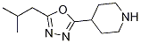 4-(5-Isobutyl-[1,3,4]oxadiazol-2-yl)-piperidine Structure,1082855-56-8Structure