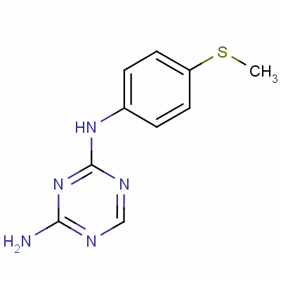 S-triazine, 2-amino-4-(p-(methylthio)anilino)- Structure,1083-47-2Structure