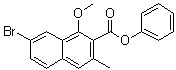 Phenyl 7-bromo-1-methoxy-3-methyl-2-naphthoate Structure,1083181-76-3Structure