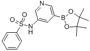 N-(5-(4,4,5,5-Tetramethyl-1,3,2-dioxaborolan-2-yl)pyridin-3-yl)benzenesulfomide Structure,1083326-28-6Structure