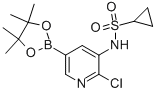 Cyclopropanesulfonamide, n-[2-chloro-5-(4,4,5,5-tetramethyl-1,3,2-dioxaborolan-2-yl)-3-pyridinyl]- Structure,1083326-53-7Structure