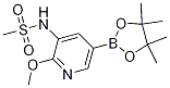 N-[2-methoxy-5-(4,4,5,5-tetramethyl-1,3,2-dioxaborolan-2-yl)-3-pyridinyl]-methanesulfonamide Structure,1083326-75-3Structure