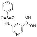 B-[5-[(phenylsulfonyl)amino]-3-pyridinyl]boronic acid Structure,1083327-59-6Structure