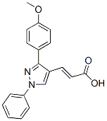 3-[3-(4-Methoxy-phenyl)-1-phenyl-1H-pyrazol-4-yl]-acrylic acid Structure,108446-75-9Structure