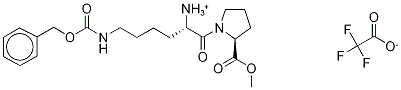 N-benzyloxycarbonyl-l-lysyl]-l-proline methyl ester trifluoroacetic acid salt Structure,108456-08-2Structure