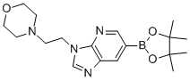 3-[2-(4-嗎啉)乙基]-6-(4,4,5,5-四甲基-1,3,2-二噁硼烷-2-基)-3H-咪唑并[4,5-b]吡啶結(jié)構(gòu)式_1084953-54-7結(jié)構(gòu)式