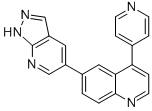 6-(1H-pyrazolo[3,4-b]pyridin-5-yl)-4-(4-pyridinyl)quinoline Structure,1086056-94-1Structure