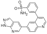 3-[6-(1H-pyrazolo[3,4-b]pyridin-5-yl)-4-quinolinyl]benzenesulfonamide Structure,1086060-10-7Structure