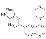 4-(4-Methyl-1-piperazinyl)-6-(1h-pyrazolo[3,4-b]pyridin-5-yl)quinoline Structure,1086061-39-3Structure