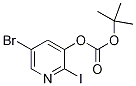 5-Bromo-2-iodopyridin-3-yl tert-butyl carbonate Structure,1087659-20-8Structure