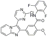 5-(3-(2-氯嘧啶-4-基)咪唑并[1,2-a]吡啶-2-基)-n-(2,6-二氟苯基)-2-甲氧基苯甲酰胺結(jié)構(gòu)式_1089278-50-1結(jié)構(gòu)式