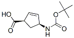 (+)-(1R,4S)-N-Boc-1-Aminocyclopent-2-ene-4-carboxylic acid Structure,108999-93-5Structure