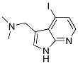 1H-pyrrolo[2,3-b]pyridine-3-methanamine, 4-iodo-n,n-dimethyl- Structure,1093084-93-5Structure