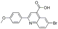 6-Bromo-2-(4-methoxyphenyl)quinoline-4-carboxylic acid Structure,109540-19-4Structure